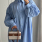 Robe chemises bouffante Bleu