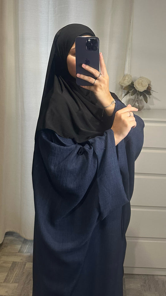 Abaya effet LIN BLEU