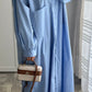 Robe chemises bouffante Bleu