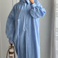 Robe chemises bouffante Bleu