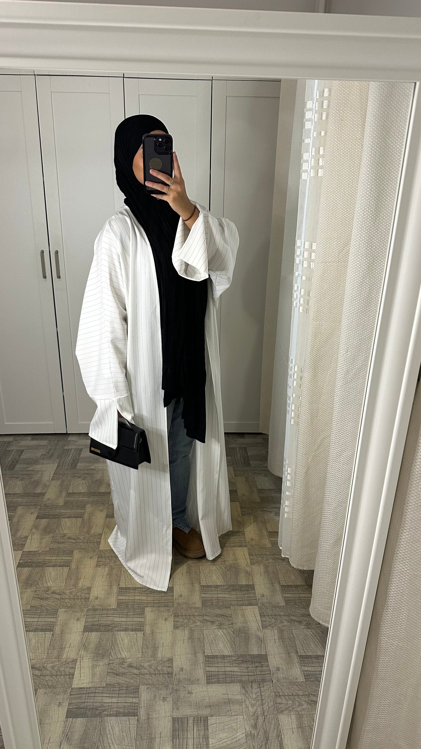 Kimono rayures Blanc