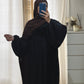 Abaya à zippe Noir